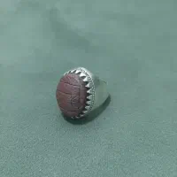 انگشتر هبهاب اصل،با جدول هکاکی شده،با رکاب نقره