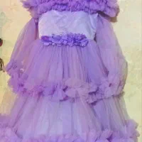 ۳ پیراهن مناسب ۶ الی ۹ سال زیر فنر آستر بسیار زیبا