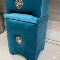 ست جا دستمال و سطل مخمل