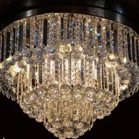 لوستر سقفی مدرن کریستالی۶۰سانتی