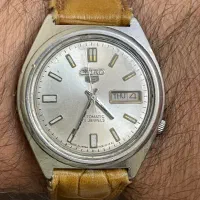 ساعت سیکو ۵ صفحه نقره ای7009 ژاپن ۲۱جواهر سه بند