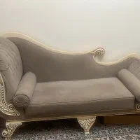 مبل دست دوم فوری فروشی  طوسی و رنگ چوب کرم|مبلمان خانگی و میز عسلی|تهران, یوسف‌آباد|دیوار
