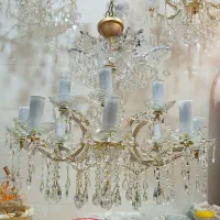 لوستر کریستالی تک و جفت (تعمیر و فروش)