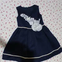 پیراهن سرمه ای دخترانه