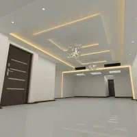 نقاشی ساختمان  و درب