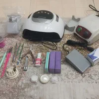 لوازم کاشت ناخن کامل سوهان برقی یو وی