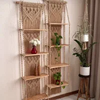 کیف و کفش و پرده رانر رومیزی دیوارکوب مکرومه