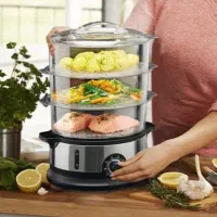 بخار پز و هوا پز دیجی استیل