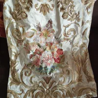 کنار پرده گلدوزی مخمل درجه «۱»|پرده، رانر، رومیزی|کرج, اسدآباد|دیوار