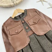 کت سارافون چرم بچگانه|کفش و لباس بچه|اهواز, زندوکیلی|دیوار
