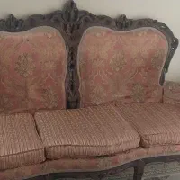 مبل استیل ۹ نفره چوبی