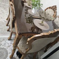 میز نهار خوری با جنس چوب راش گرجستان