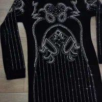 پیراهن مجلسی کارشده|لباس|آستارا, |دیوار