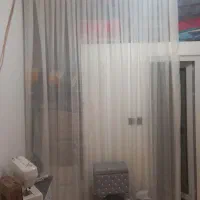 پرده حریر شاین دارعرض ۱۹۰ طول از سقف تا زمین ۲۷۰