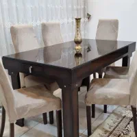ناهارخوری ۶نفره|میز و صندلی غذاخوری|فرخ‌شهر, |دیوار