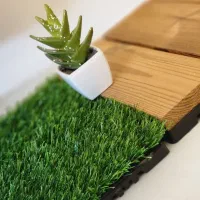 چمن مصنوعی مدل تایل سایز 30×30 سانتی متر