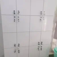 کمد ام دی اف دارای ۱۶ درب مناسب باشگاه و آرایشگاه