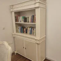 کتابخانه وبوفه دو تکه نو جهیزیه/جاکفشی آویزلباس|کتابخانه، شلف، قفسه‌های دیواری|تهران, پرستار|دیوار