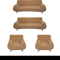 کاور مبل ۸ نفره ترک  کاملا نو  پارچه لیکرا پفکی