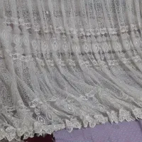 پرده تور نباتی رنگ|پرده، رانر، رومیزی|کاشان, مفتح|دیوار