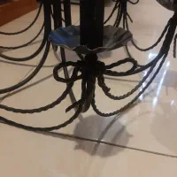 لوستر فرفرژه ۶ شاخه با رنگ کوره ای کارخانه ای|لوستر و چراغ آویز|تهران, درکه|دیوار