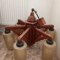 لوستر چوبی ۶ شاخه