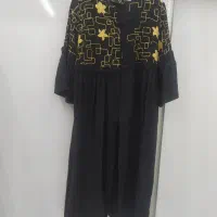 مانتو مشکی و شال