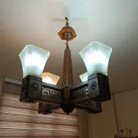 لوستر چوبی