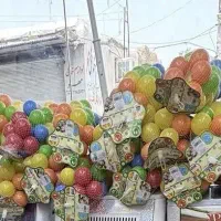 توپهای رنگارنگ،&٪سیسمونی