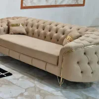مبلمان 7نفره و ناهار خوری 4نفره کاملا نو طوسی مشکی