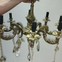 لوستر برنجی ۸ شاخه