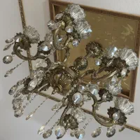 دو عدد لوستر سِت (برنز وکریستال)