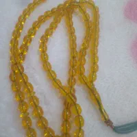 تصبیح کهربا اصلی با سنگ سلطانی