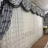 پرده پذیرایی بسیار شیک و نو|پرده، رانر، رومیزی|زرین دشت (همدان), |دیوار