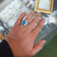 انگشتر   نقره با سنگ فیروزه نیشابور|جواهرات|مشهد, طرق|دیوار