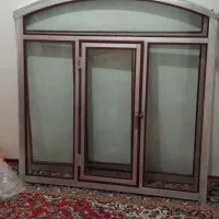 دو عدد پنجره آلمینیوم