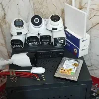 پک کامل ۸ دوربین مداربسته با هارد و کابل رایگان