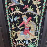 تابلو شکارگاه تمام ابریشم|تابلو فرش|تهران, یاخجی آباد|دیوار