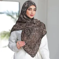 روسری دست دوز چاپ خیس