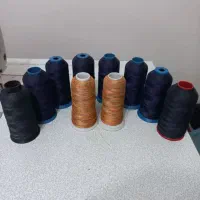 دوک نخ ضخیم  و کش باف رنگی برای کاپشن ...