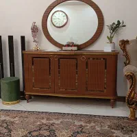 میز تلویزیون با کنسول و آینه با جاکفشی