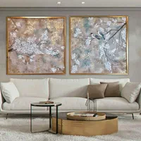 تابلو نقاشی برجسته *طرح شکوفه های سفید*