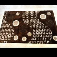 فرش ترک شگی چهار متری (قهوه ای کرم)(بنفش صورتی)