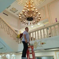 نصب انواع لوستر سنگین و کریستالی، فوری و تضمینی|خدمات پیشه و مهارت|گرگان, |دیوار