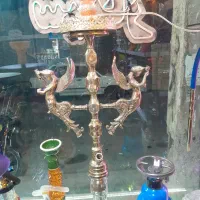 قلیان برنجی قلمکاری توپر سنگین ۲فرشته پرکار کامل|کوهنوردی و کمپینگ|اسلام‌شهر, شهرک سالور|دیوار