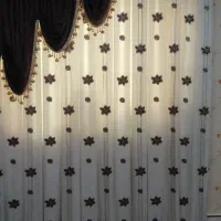 پرده پذیرایی سه عدد و یک عدد پرده تراس