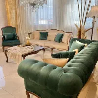 مبل استیل سلطنتی کلاسیک کویین فرانسوی
