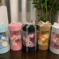 شمع باکس جعبه کادویی شمع گل معطر