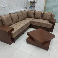 مبل قهوه ای ال (چکی و قسطی )
