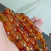 تسبیح کهربا پرچمی کهنه تسبیح سندلوس ۱۰۱ عددی آلمان|جواهرات|سقز, |دیوار